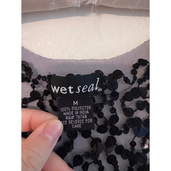 Y2k Wet Seal Sequin Top - Picture 3 of 4